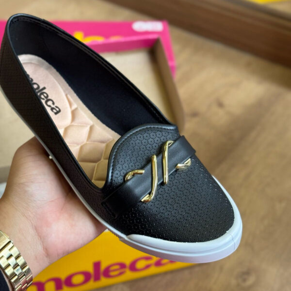 Sapatilha Moleca Detalhes Finos em Dourado 5109.796 - Imagem 4