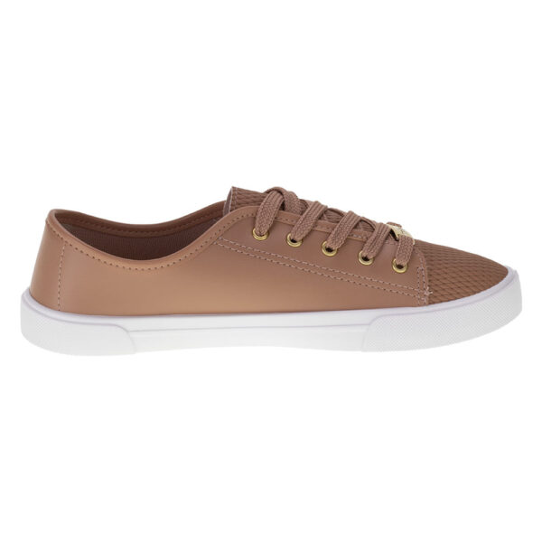 Tênis Feminino Casual 5296510 BEGE - Imagem 3
