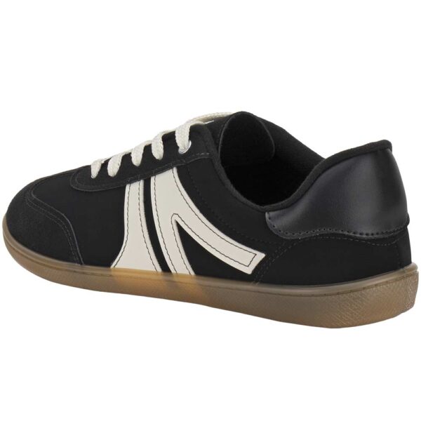 Tênis Feminino Casual Moleca 5605472 PRETO/BEGE - Imagem 4