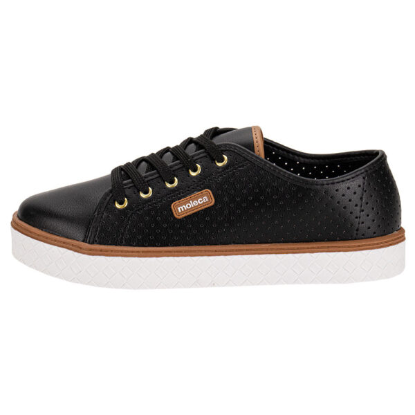 Tênis Feminino Casual Moleca 5712.205 - Preto - Imagem 2