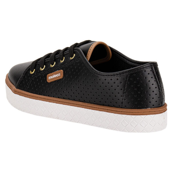 Tênis Feminino Casual Moleca 5712.205 - Preto - Imagem 4