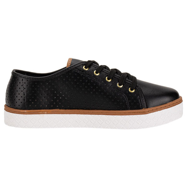 Tênis Feminino Casual Moleca 5712.205 - Preto - Imagem 3