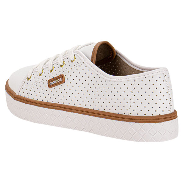 Tênis Feminino Casual Moleca 5712205 BRANCO - Imagem 4