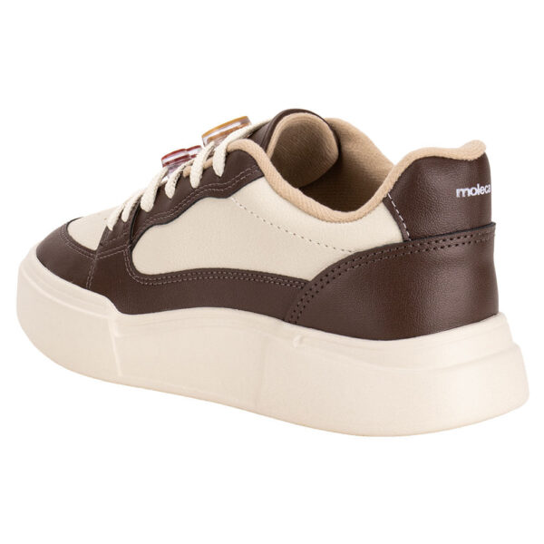Tênis Feminino Casual Moleca 5808103 CAFÉ/BEGE - Imagem 2