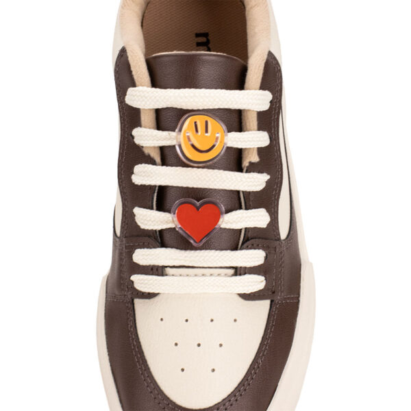 Tênis Feminino Casual Moleca 5808103 CAFÉ/BEGE - Imagem 3