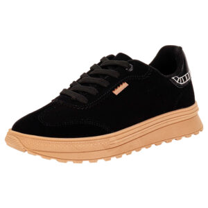 Tênis Feminino Casual Moleca 5809106 PRETO/CAMURÇA