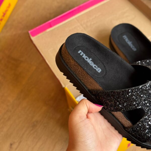 Sandália Moleca Tamanco Plataforma Maxxi Glitter 5500.100 - Imagem 5