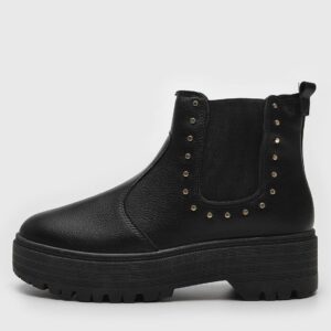 Bota Chelsea Moleca Cano Curto Preta