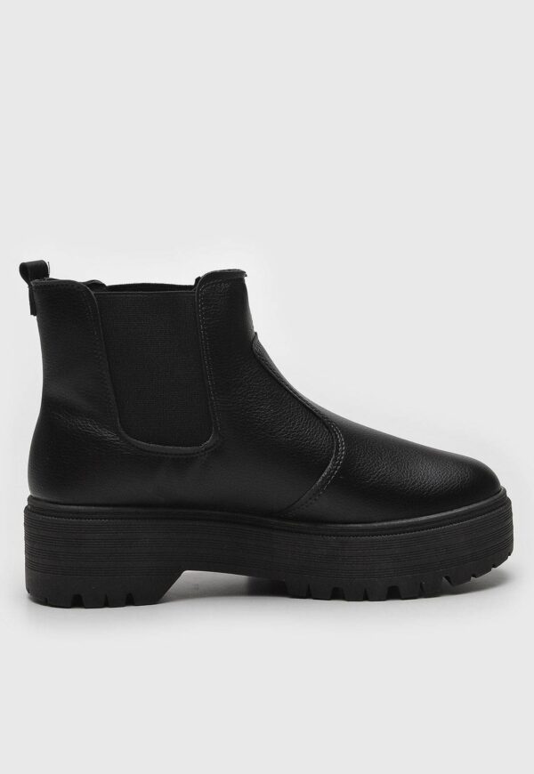 Bota Chelsea Moleca Cano Curto Preta - Imagem 3