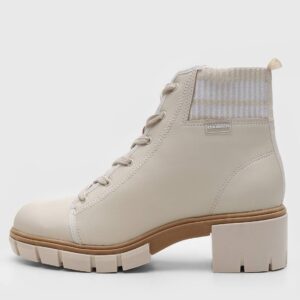 Bota Coturno Moleca Tratorada Off-White