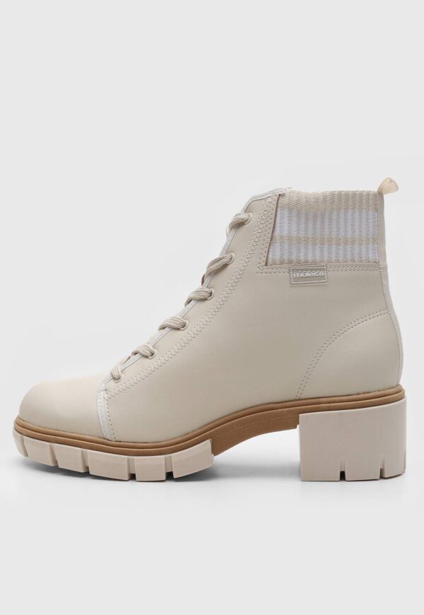 Bota Coturno Moleca Tratorada Off-White
