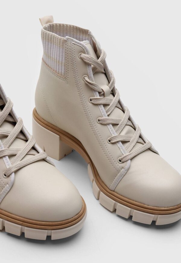 Bota Coturno Moleca Tratorada Off-White - Imagem 5