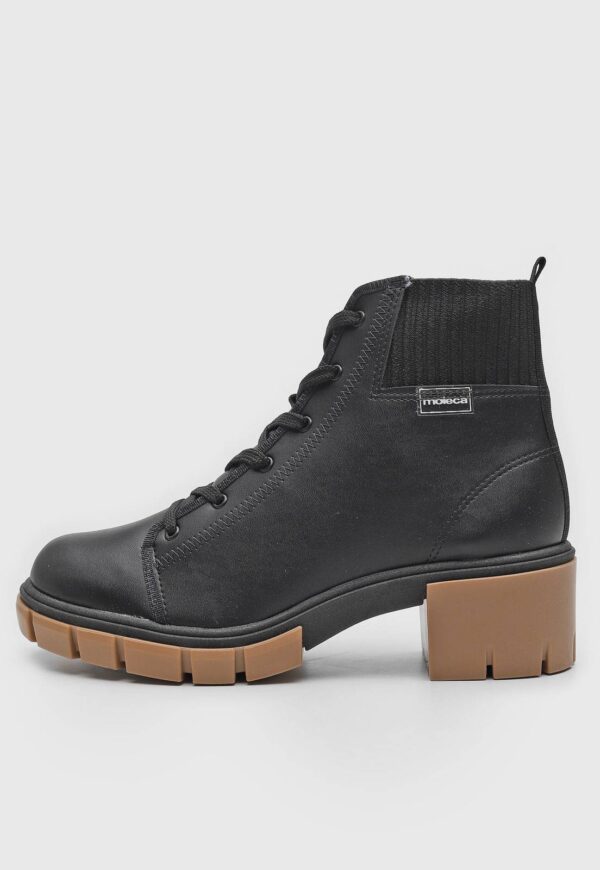 Bota Coturno Moleca Tratorada Preta