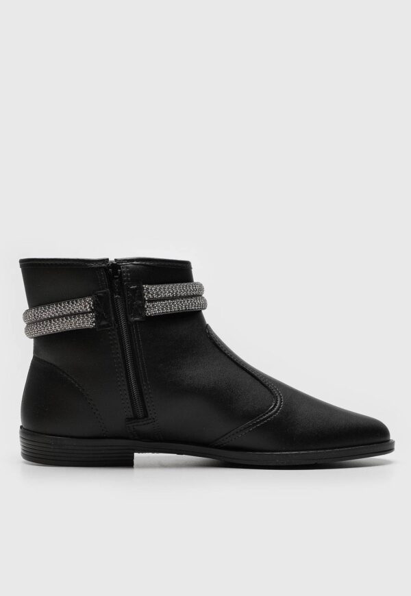Bota Moleca Cano Curto Preta - Imagem 2