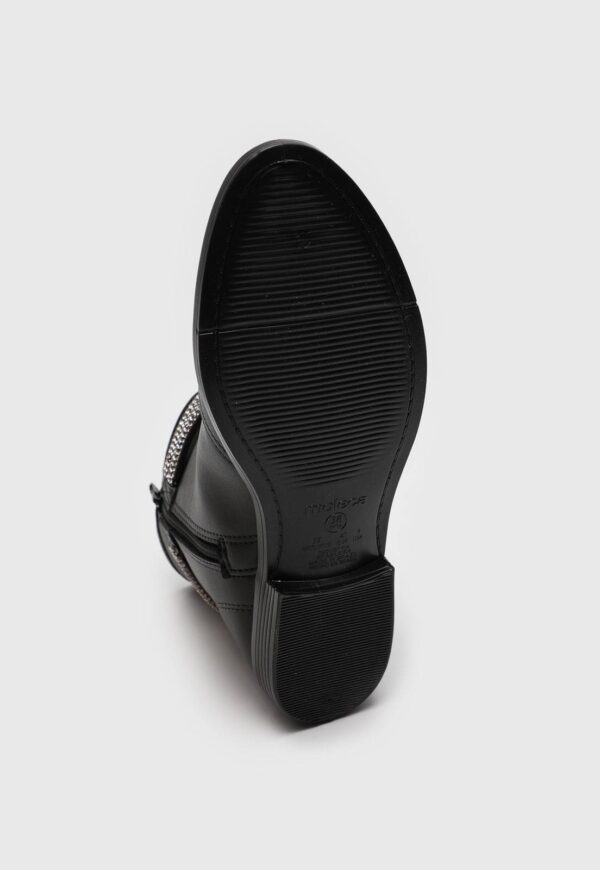 Bota Moleca Cano Curto Preta - Imagem 6
