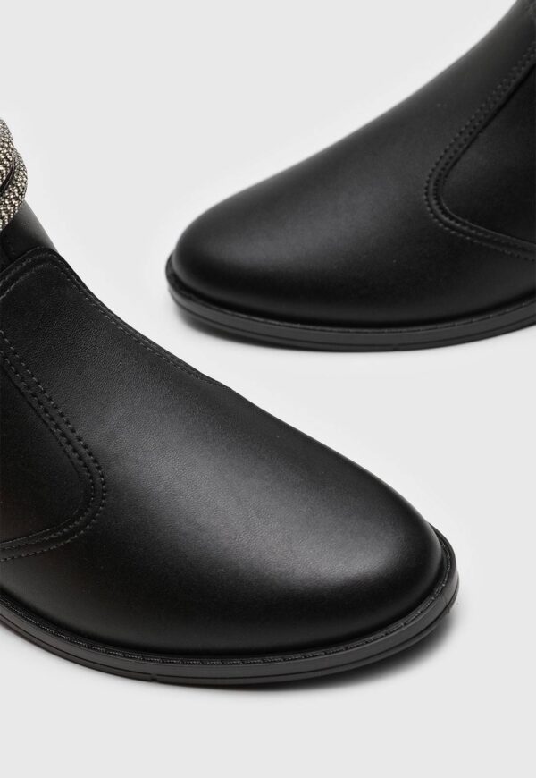 Bota Moleca Cano Curto Preta - Imagem 4