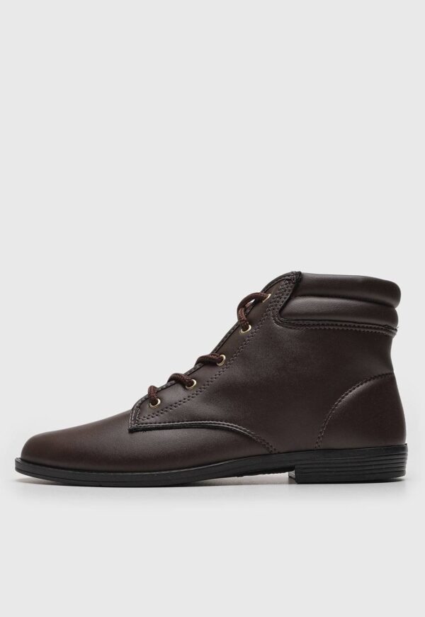 Bota Moleca Lisa Café | Preto