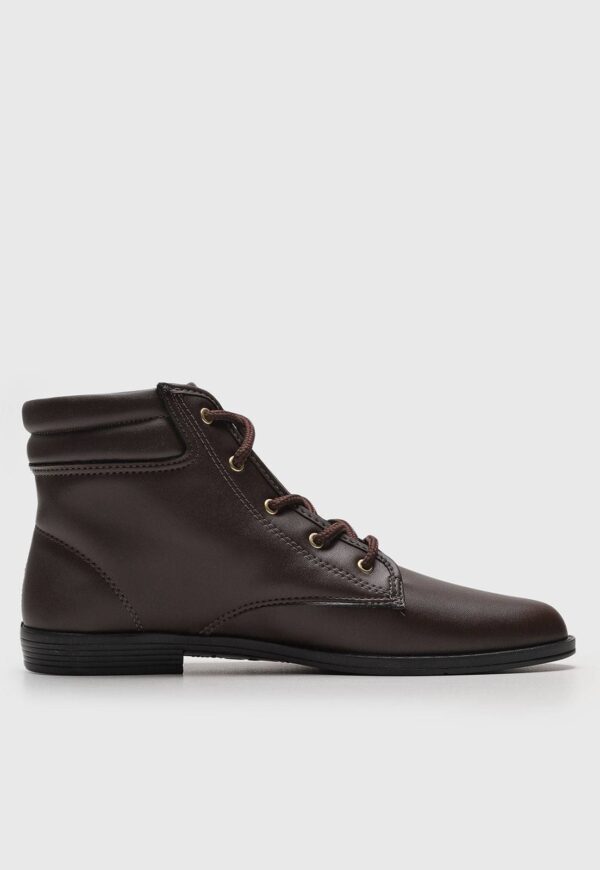 Bota Moleca Lisa Café | Preto - Imagem 5