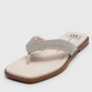 Rasteira Moleca Hotfix Off-White
