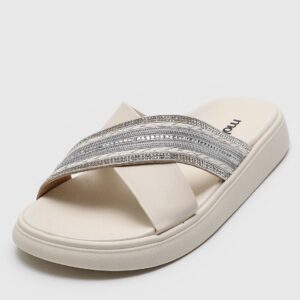 Rasteira Moleca Hotfix Off-White