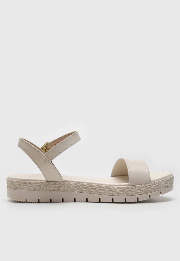 Rasteira Moleca Lisa Off-White - Imagem 3