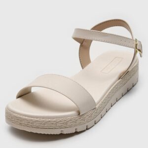 Rasteira Moleca Lisa Off-White