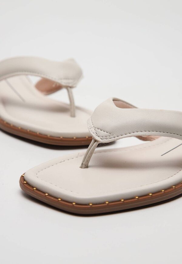 Rasteira Moleca Lisa Off-White - Imagem 5