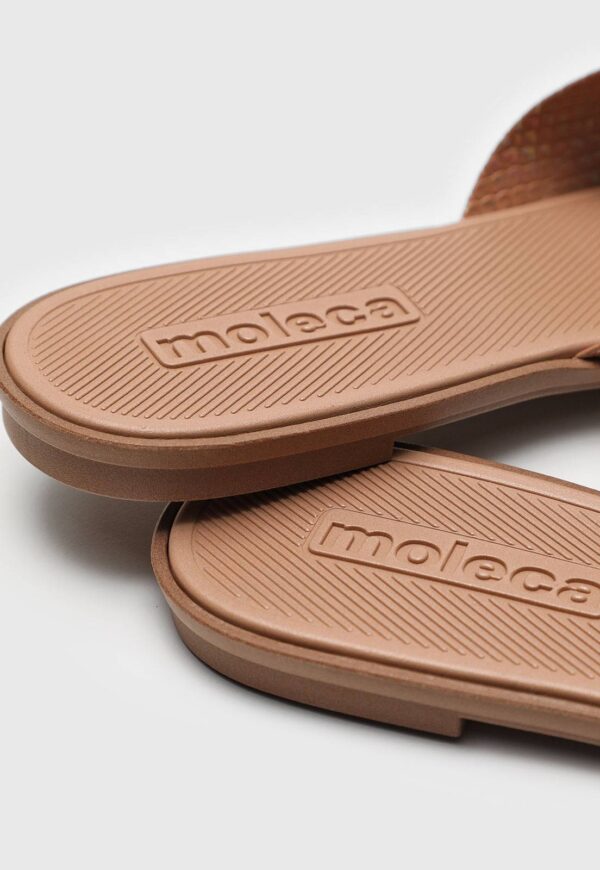 Rasteira Slide Moleca Lezard Nude - Imagem 5