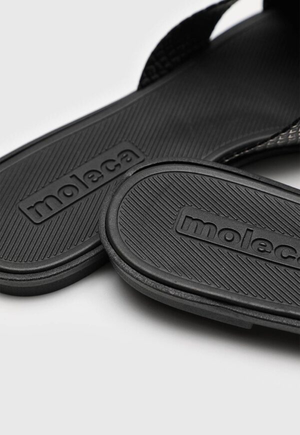 Rasteira Slide Moleca Lezard Preta - Imagem 5