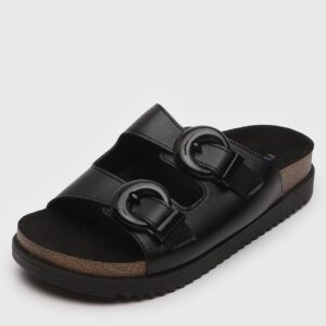 Sandália Papete Moleca Fivela Preta