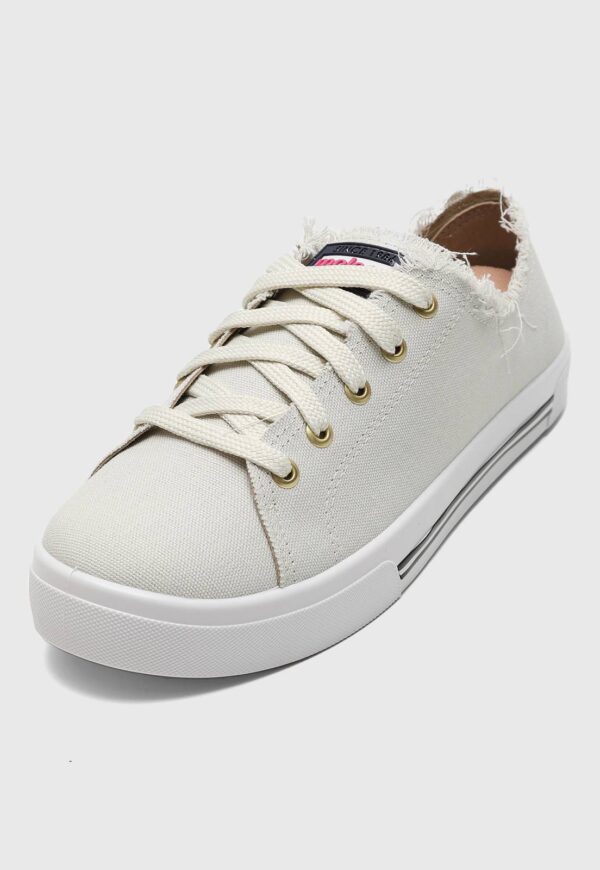 Tênis Moleca Desfiado Off-White