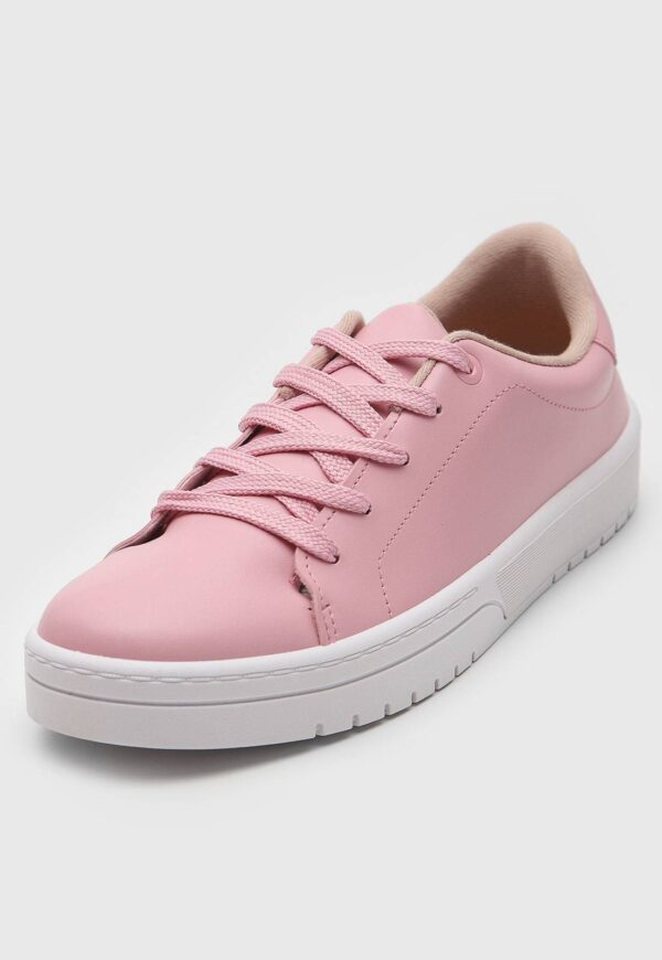 Tênis Moleca Liso Rosa
