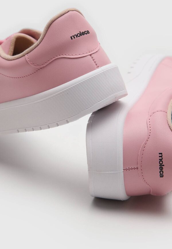 Tênis Moleca Liso Rosa - Imagem 4