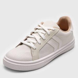 Tênis Moleca Recorte Off-White